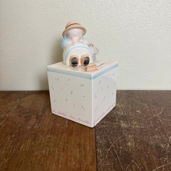 Michel & Company VINTAGE whimsical ceramic Best Friends Forever Piggy Bank - Picture 1 of 8